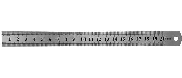Линейка нержавеющая 200*19* мм  FIT 19002,