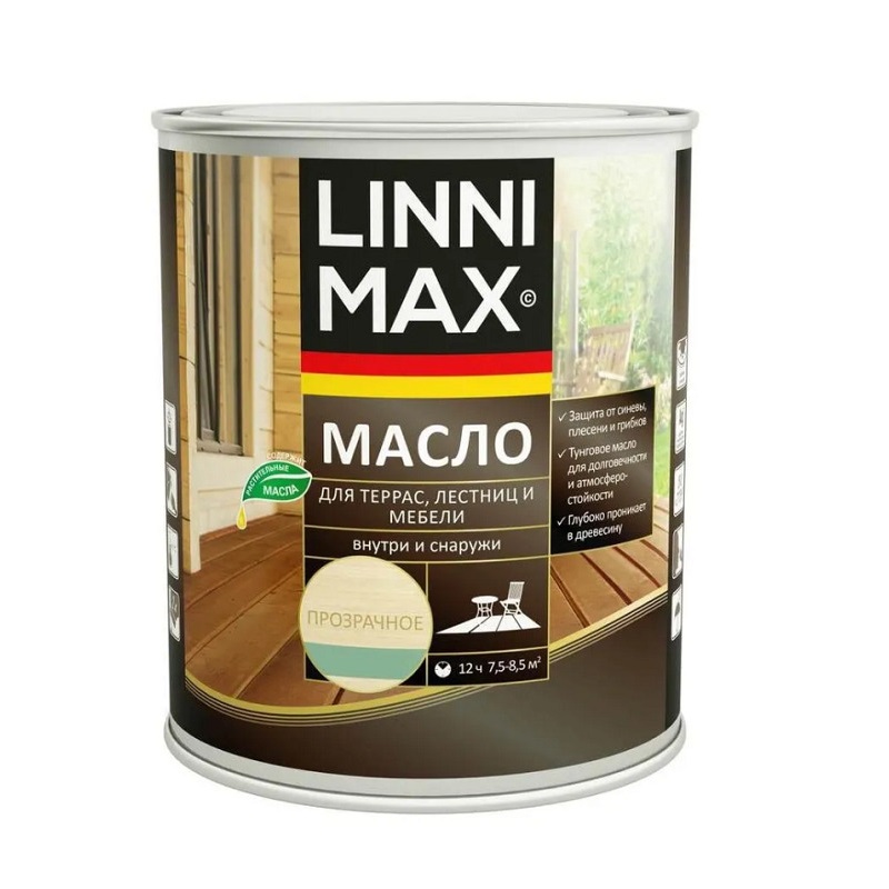 Масло LINNIMAX для древесины шелк/глянец 0,75 л Бразильский палисандр