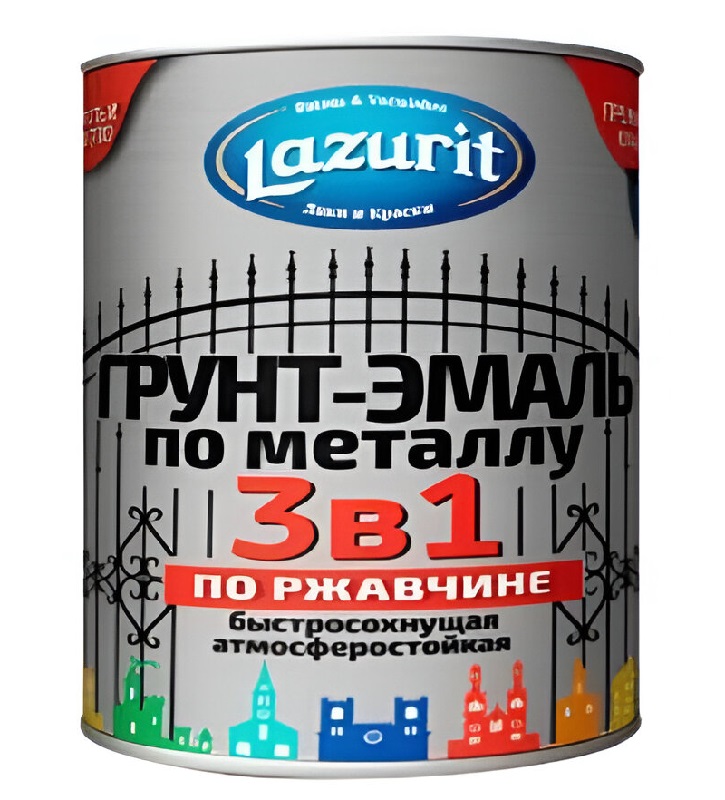 Грунт-эмаль Лазурит черная RAL9005 25кг